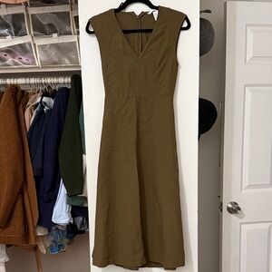 H&M Olive Midi Dress